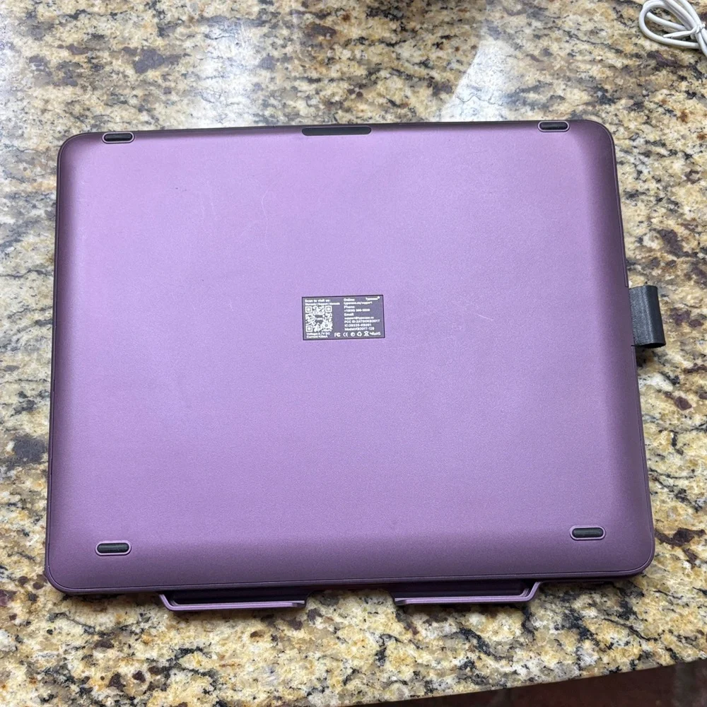 Type Z Metallic Purple Bluetooth Keyboard Case with Trackpad